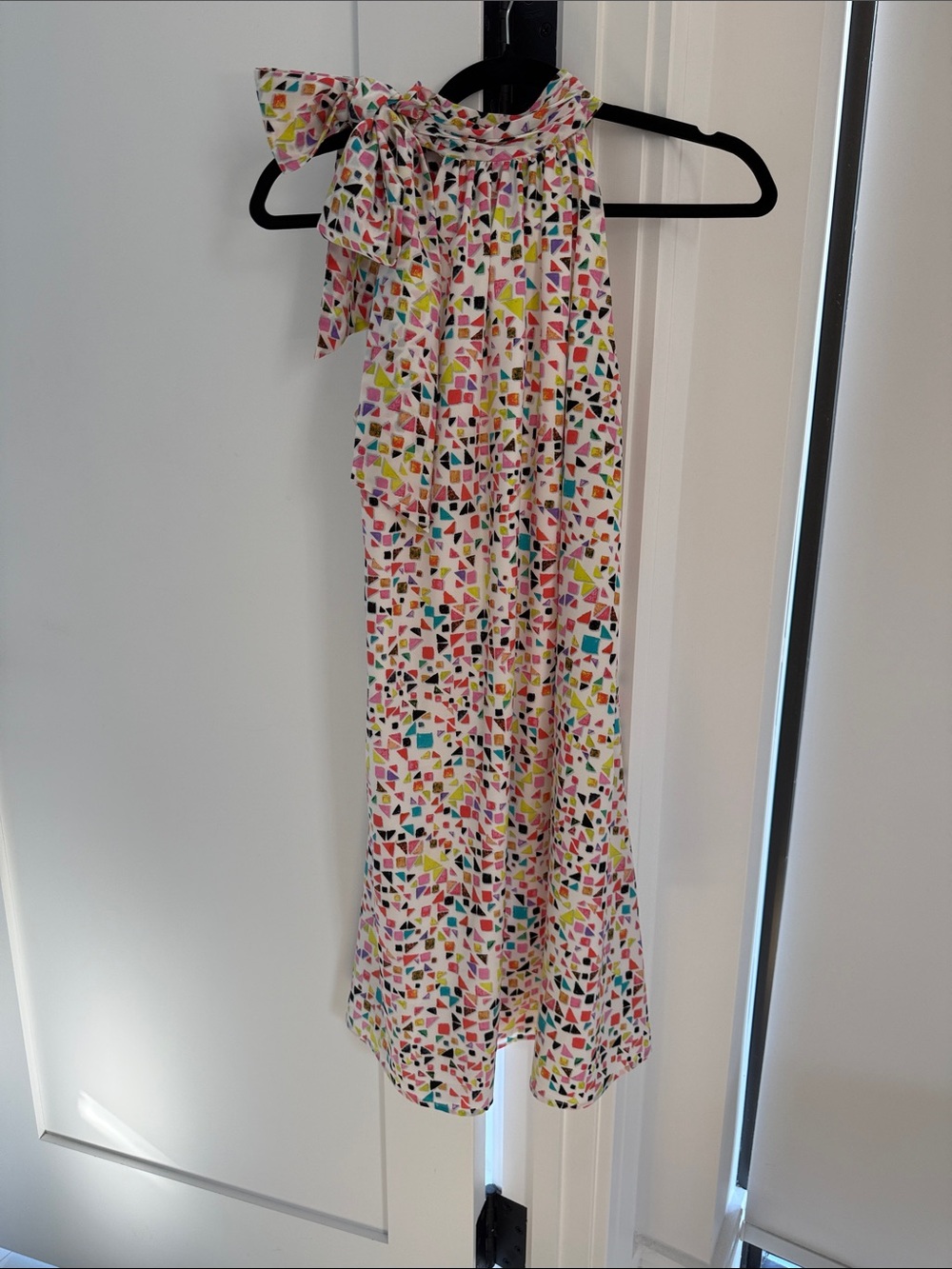 CeCe Dress in Multicolor Geometric Print